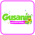 Logotipo de Gusanín Animaciones Infantiles