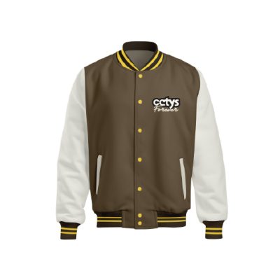 Chamarra Varsity Café CETYS Forever