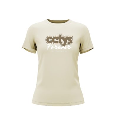 Playera Varsity Dama CETYS Forever Color Tan
