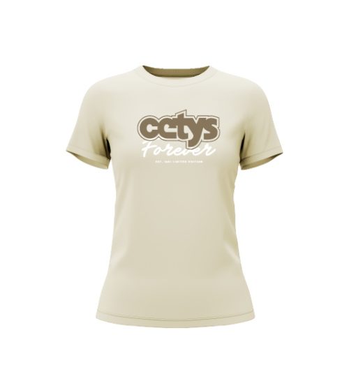 Playera Varsity Dama CETYS Forever Color Tan