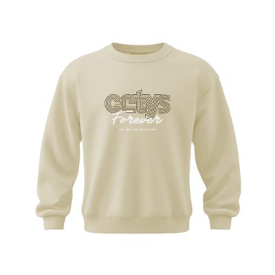Sudadera Conmemorativa Unisex  Estampada CETYS Forever Color Tan
