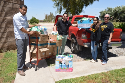 Hacen donativo a Banco de Alimentos