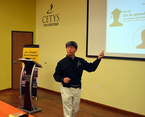 Rector presenta su 5to. informe de actividades