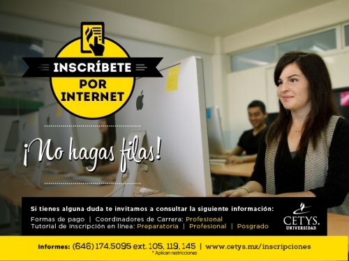 ¡Inscríbete al semestre 2015-2!