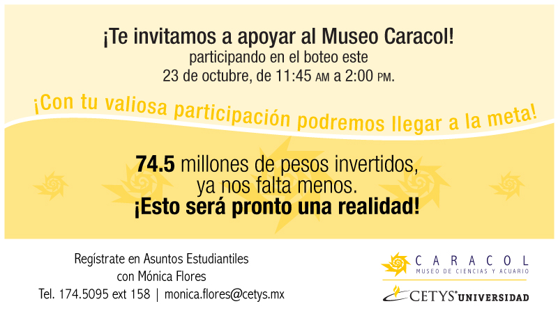 ¡Apoya a Museo El Caracol!
