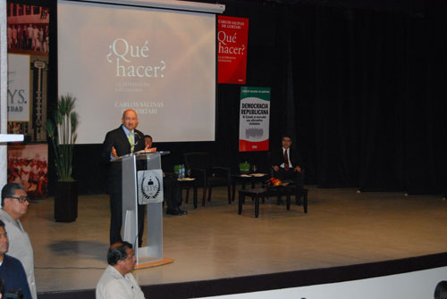 Salinas de Gortari presenta libro