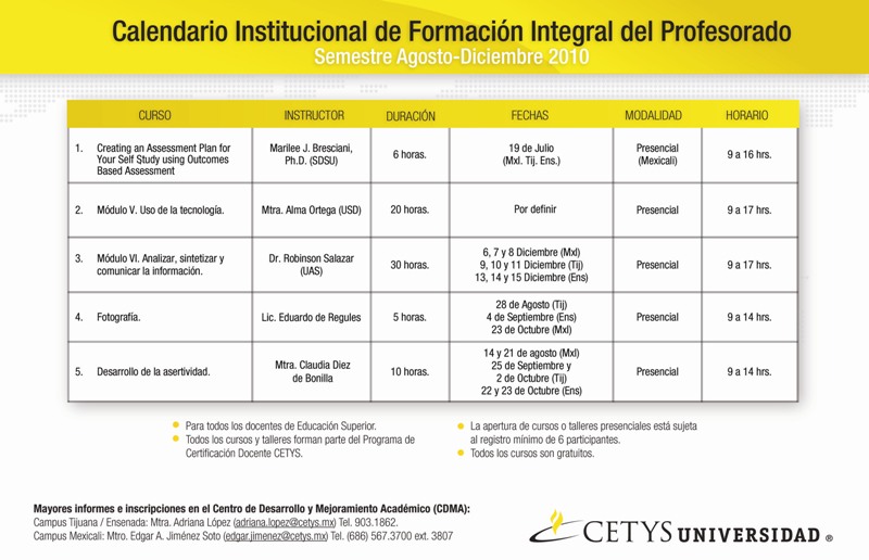 Cursos a docentes