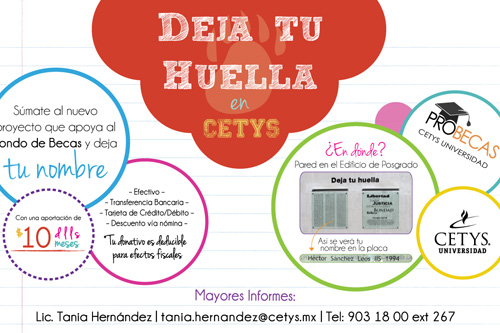Invitan a Dejar Huella en CETYS
