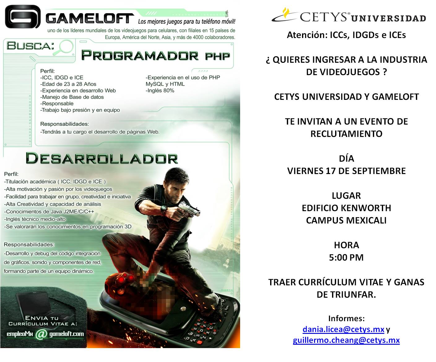 Ingresa a la industria del videojuego