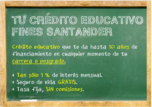 ¡Solicita tu Crédito Fines Santander!