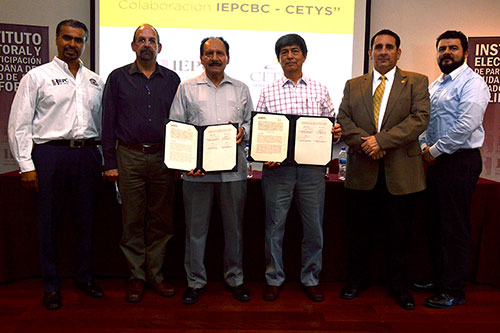 Firman convenio IEPCBC y CETYS