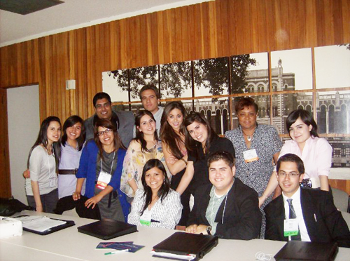 Participé en la VIII Conferencia de Student Organization of Nort