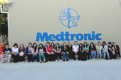 Visitan Medtronics para cerrar curso
