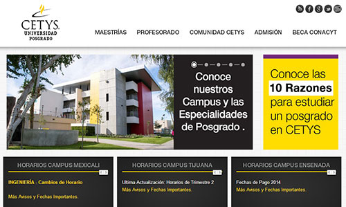 Se renueva website de Posgrado