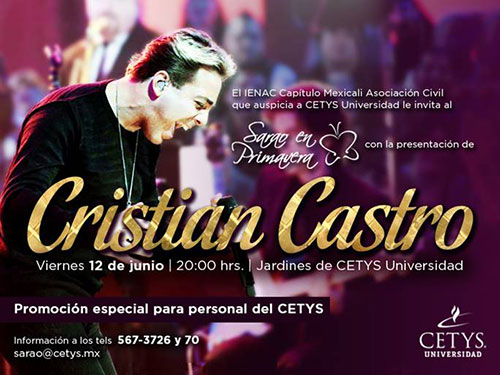 Cristian Castro en Sarao en Primavera