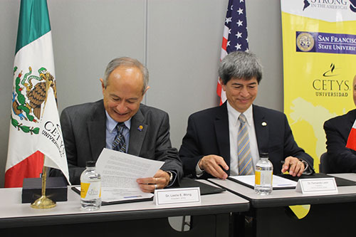 SFSU y CETYS firman convenio