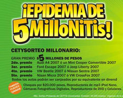 Se Acerca el CETYSORTEO Millonario