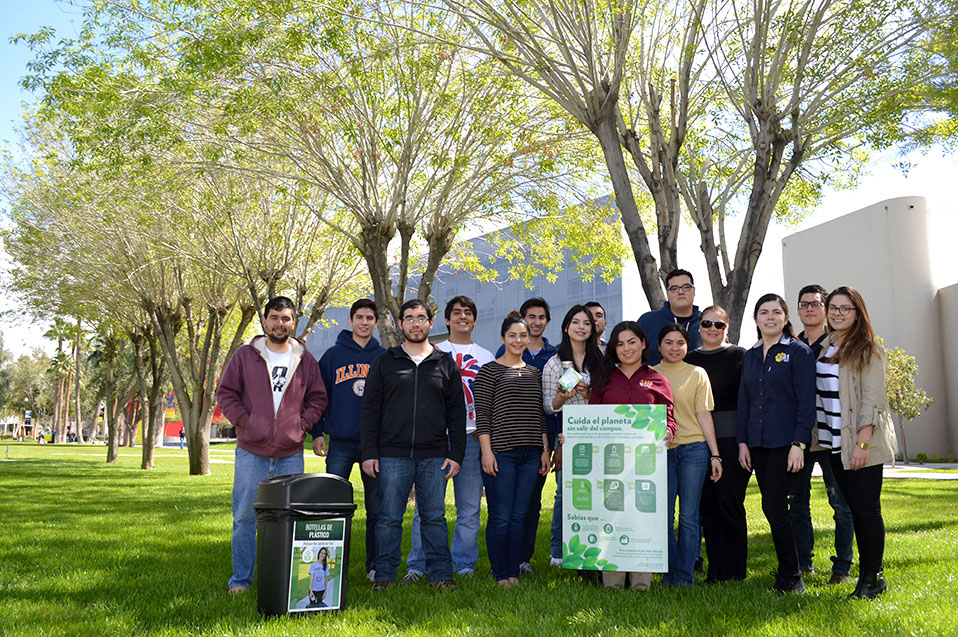 Ejemplo de reciclaje y cuidado del medio ambiente