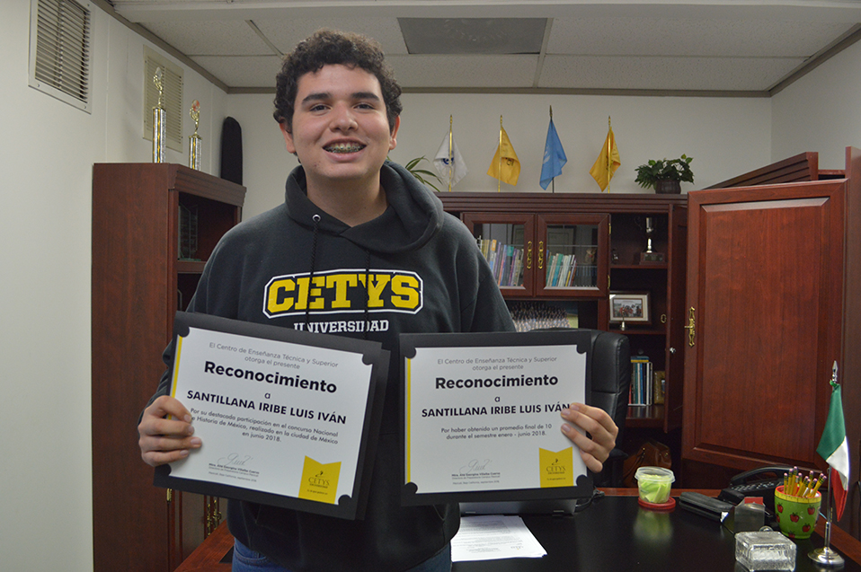 Pasión por el conocimiento, motivación de Luis Iván Santillana alumno de Prepa CETYS