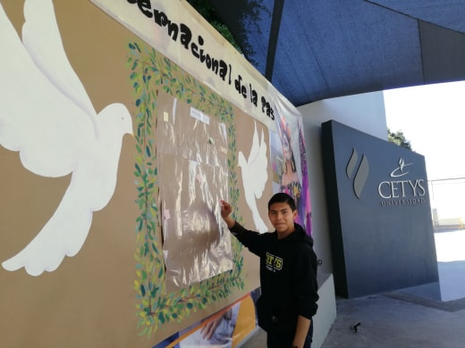 Estudiantes de Bachillerato Internacional de CETYS participaron en actividades del Día Internacional de la Paz 2019