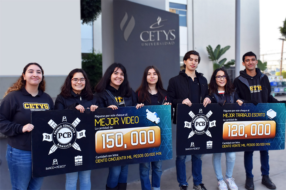 Ganan estudiantes de CETYS competencia del Banco de México