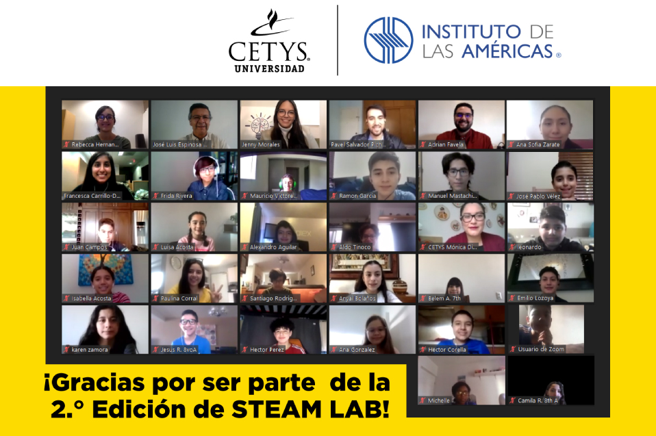 Concluye segunda edición del programa binacional “Laboratorio virtual: explorando STEAM”