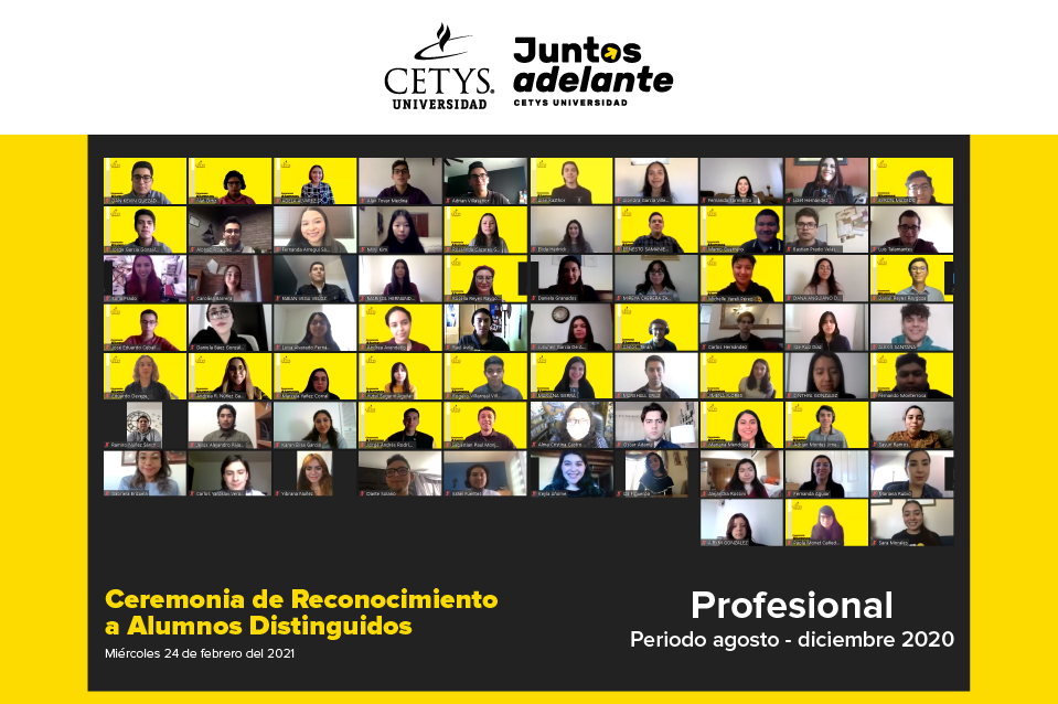 Alumnos distinguidos Profesional 2021.