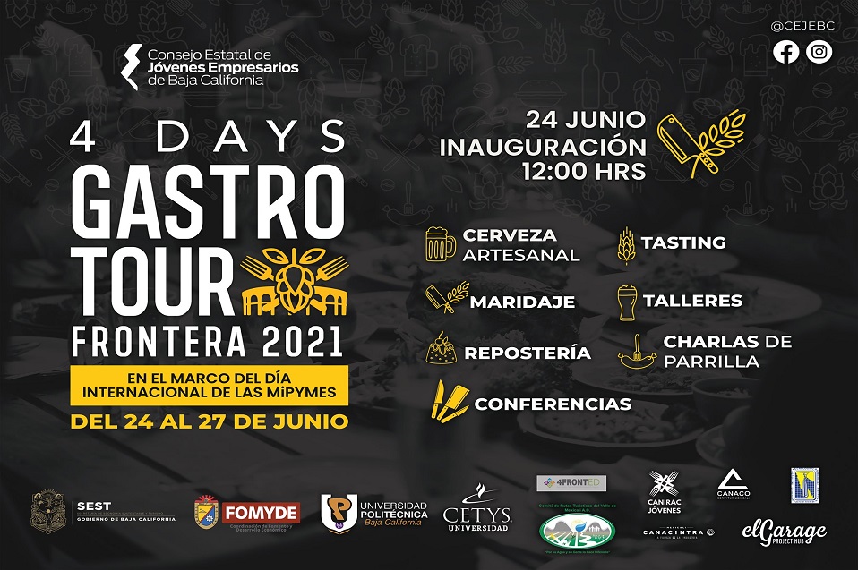 Participa CETYS en el 4 Days Gastro Tour Frontera 2021