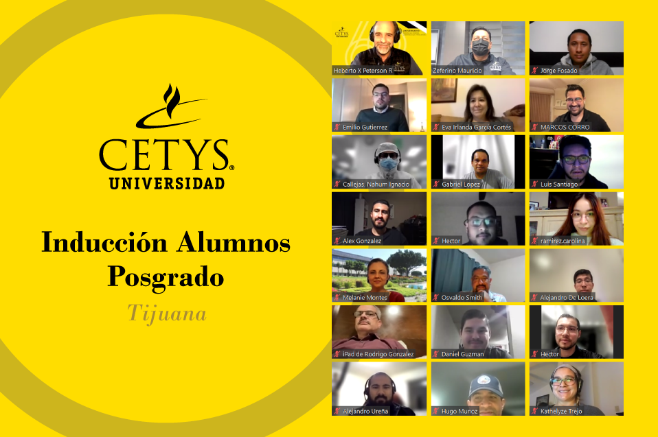 Nuevos alumnos de Posgrado en CETYS inician curso de inducción de forma virtual