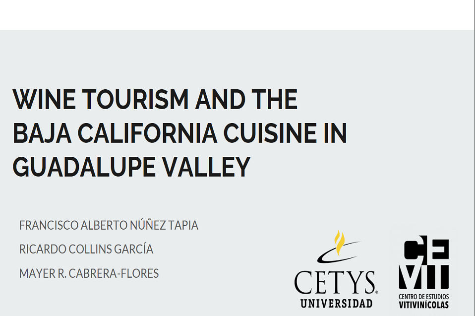Diserta académico de CETYS ponencia Wine Tourism and the Baja California Cuisine in Guadalupe Valley, durante congreso de la Universidade de Aveiro de Portugal