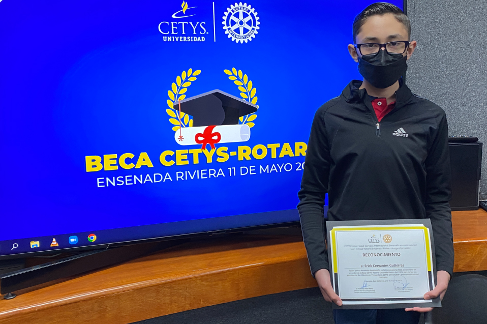 Dan a conocer al ganador de la beca CETYS-Rotario del 100%