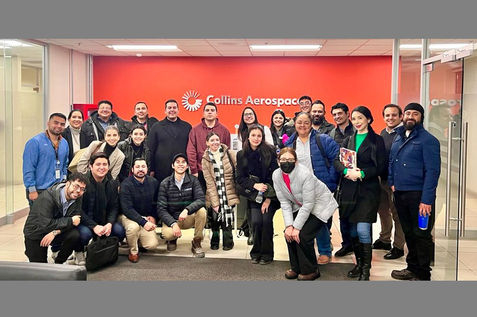 Estudiantes de la Maestría en Administración de Negocios visitan la planta Collins Aerospace Mexicali