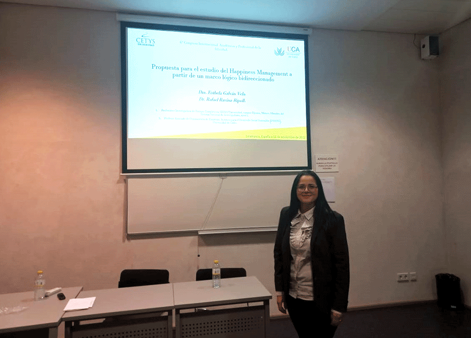 La Dra. Esthela Galván de Campus Tijuana da cátedra a diversas universidades de España sobre la gestión de la felicidad