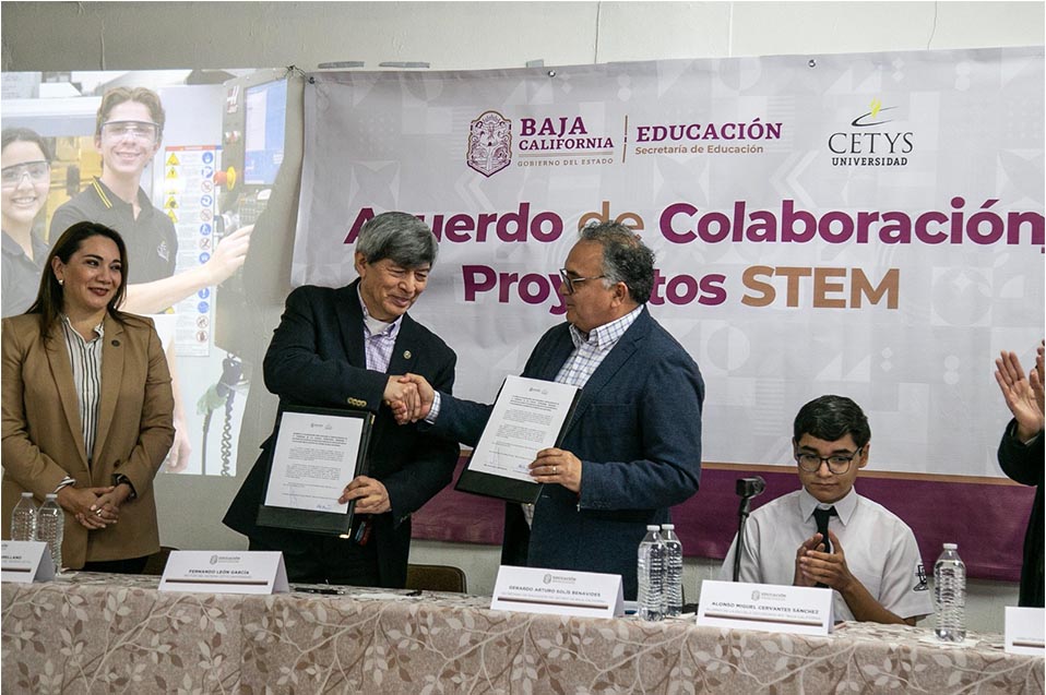 CETYS Universidad y la Secretaría de Educación de B.C. firman convenio para fortalecer STEM en educación básica