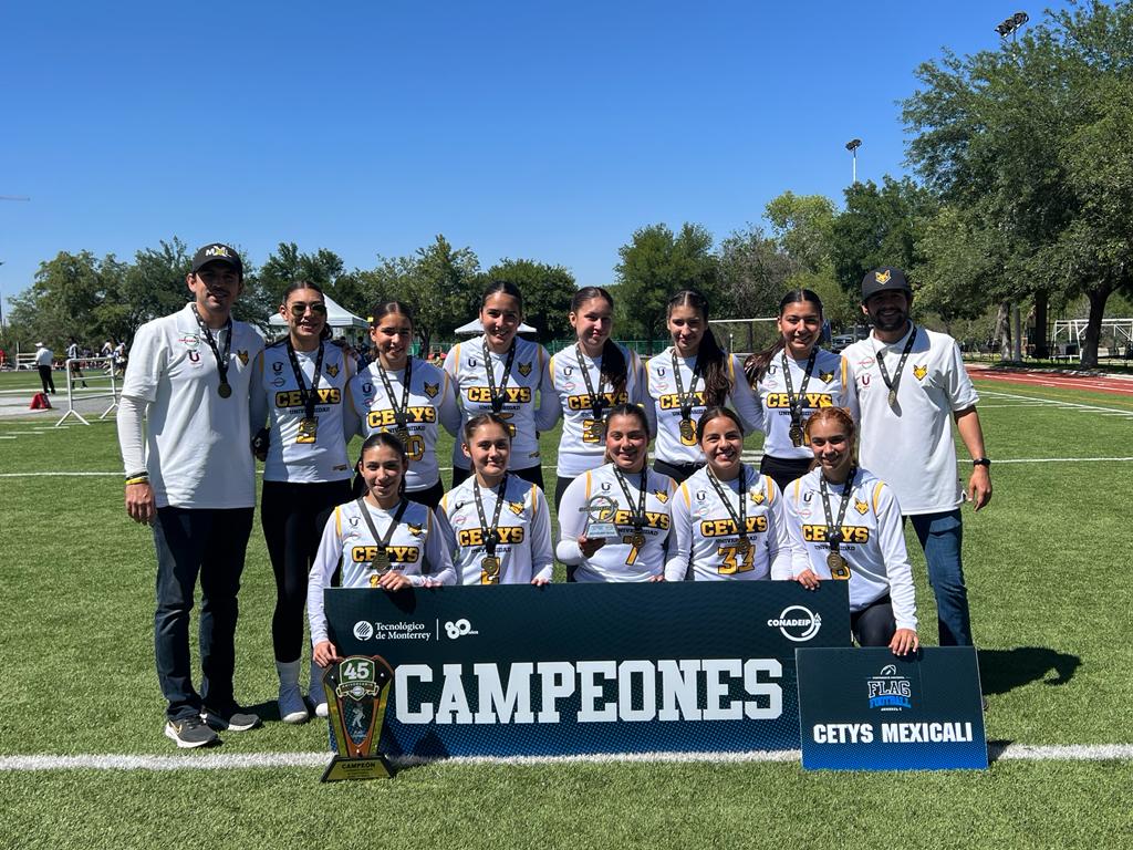 CETYS Mexicali logra el Bicampeonato Nacional de Flag Femenil