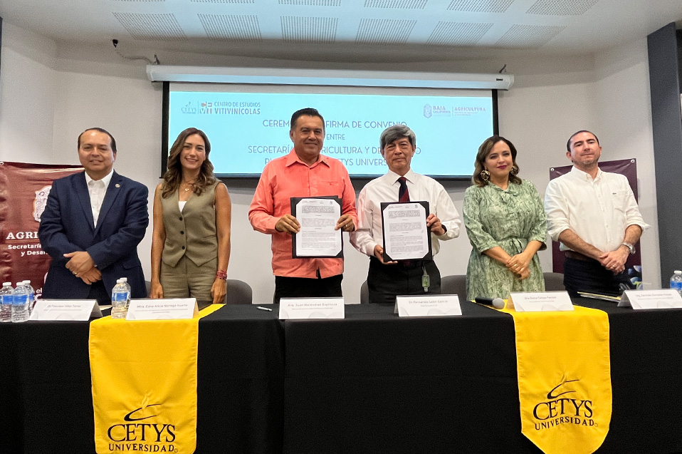 Firma el CEVIT convenio de colaboración con la Secretaría de Agricultura y Desarrollo Rural de Baja California