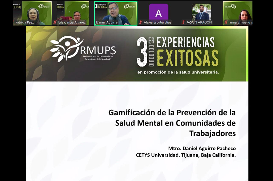Colaboradores de CETYS participan en el 3er. Coloquio de Experiencias Exitosas en la Promoción de la Salud Universitaria de la RMUPS