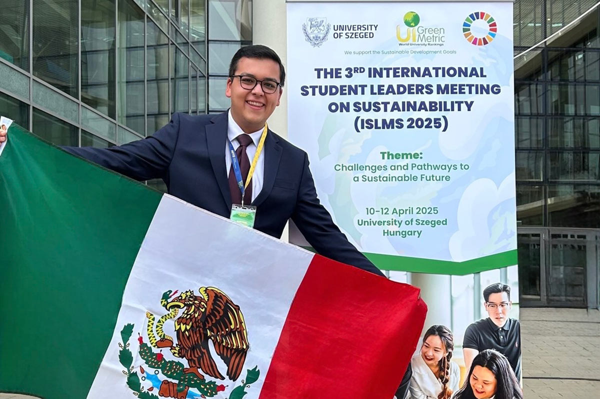 Raúl López representó a México en 3er Reunión Internacional de Estudiantes Líderes en Sustentabilidad en Hungría