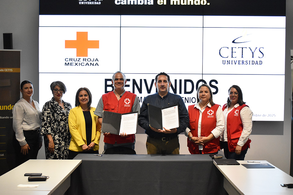 Firman acuerdo de colaboración CETYS Universidad y Cruz Roja Mexicali