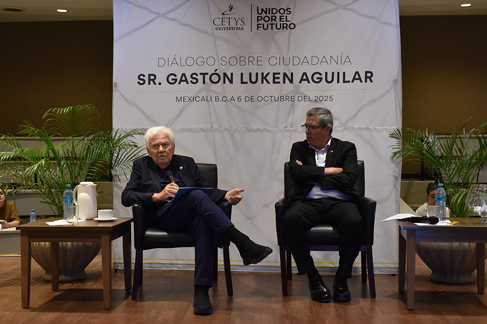 Gastón Luken comparte con jóvenes de CETYS a través del conversatorio Diálogos sobre la Ciudadanía