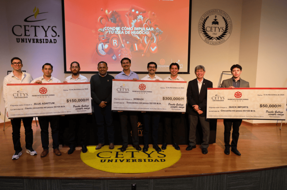 Ingeniería y emprendimiento: estudiantes y egresados de CETYS triunfan en el Fondo Francisco Gallego Monge 2025