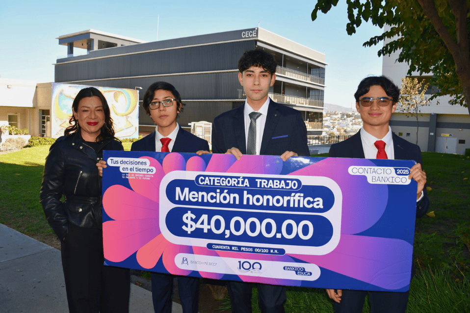 Estudiantes de Preparatoria CETYS logran Mención Honorífica del Premio Banxico 2025