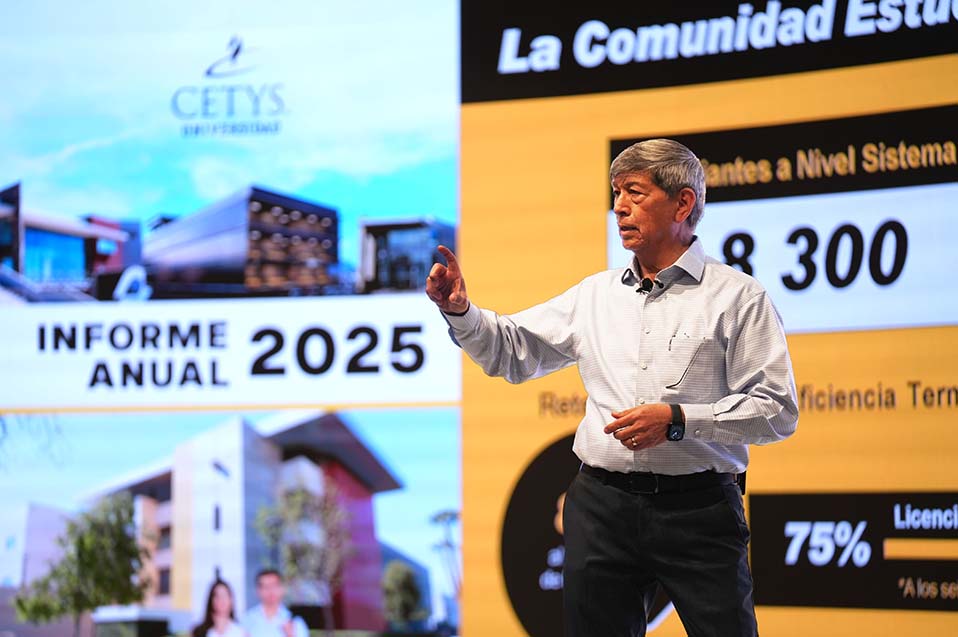 Rector de CETYS Universidad comparte logros y perspectivas durante la presentación de su Informe Anual 2025