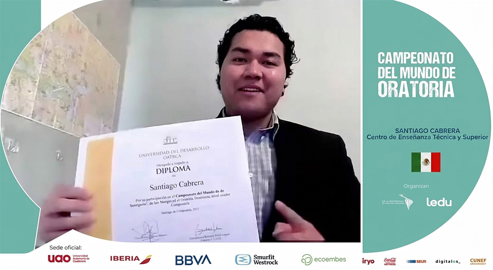 Estudiante de CETYS Mexicali participa en Campeonato Mundial de Oratoria en Español